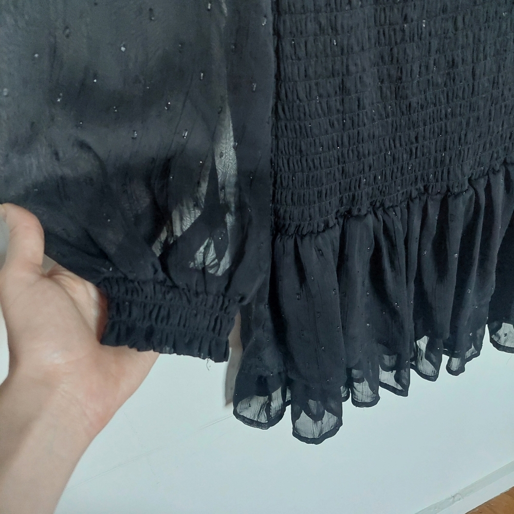 Semi Translucent Black Party Dress - Picture 4 of 5